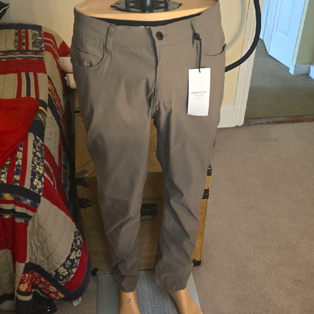 Kenneth Cole Brown Chinos Lightweight Casual